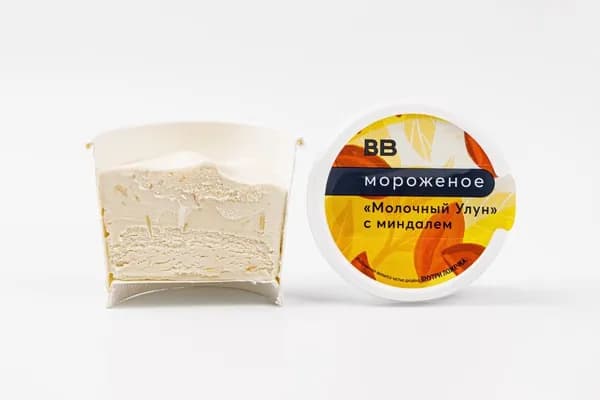 Мороженое "Молочный Улун" с миндалем, 75 г