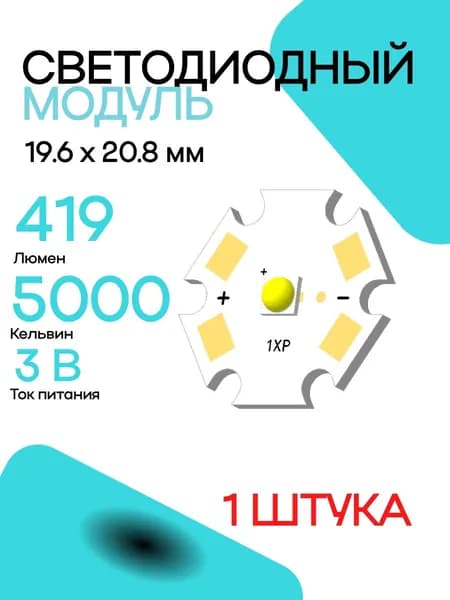 Светодиодная лента, IP00, Белый, 1 шт