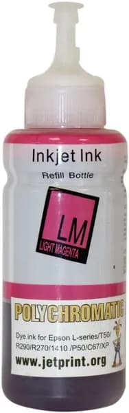 Чернила водные Polychromatic Light Magenta для струйного принтера Epson L800 L200 R270 P50 XP R200 C79 C67