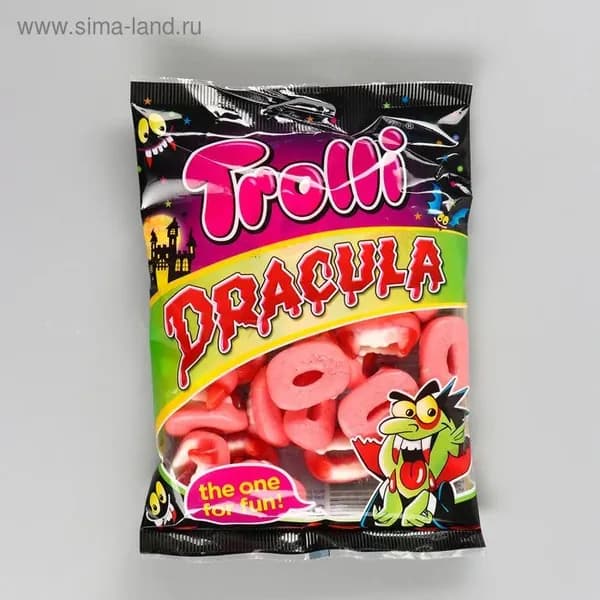 Жев. мармелад Trolli Dracula Зубы Дракула 100 гр.