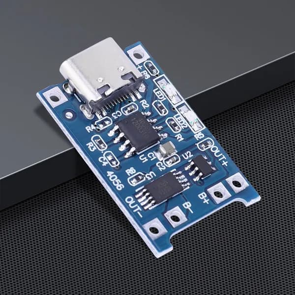 Модуль зарядки TP4056 для Li-ion, USB-C, 1 А, 10 шт.