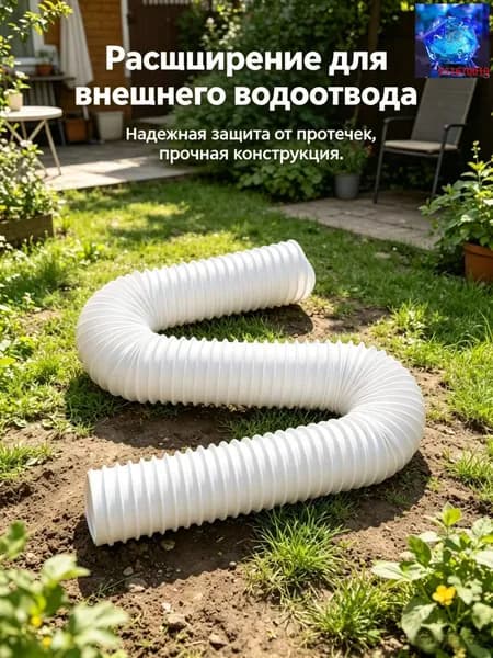 Наружная дренажная труба для дождевой воды, телескопическая удлинительная дренажная труба, 1,4 м