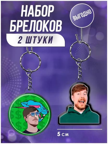 Мистер Бист,Mr Beast брелоки