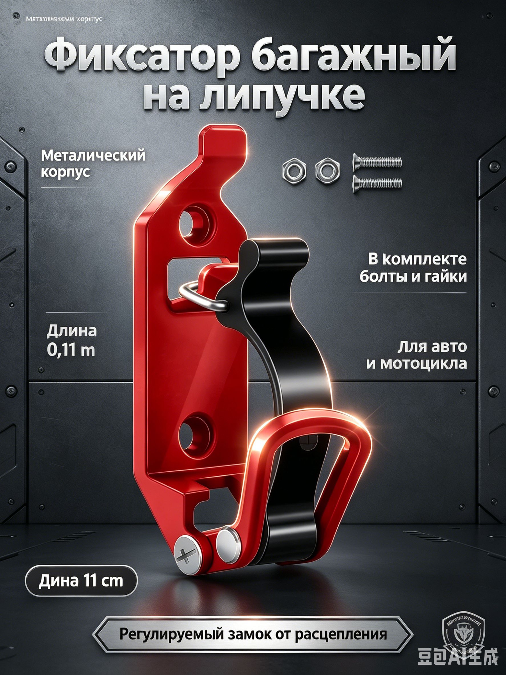 Фиксатор багажный, 3 м, 1 шт.