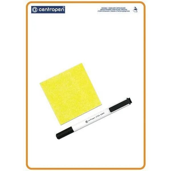 Доска маркерная двусторонняя Centropen (А4, с маркером) (5 7779 0112), 5шт.