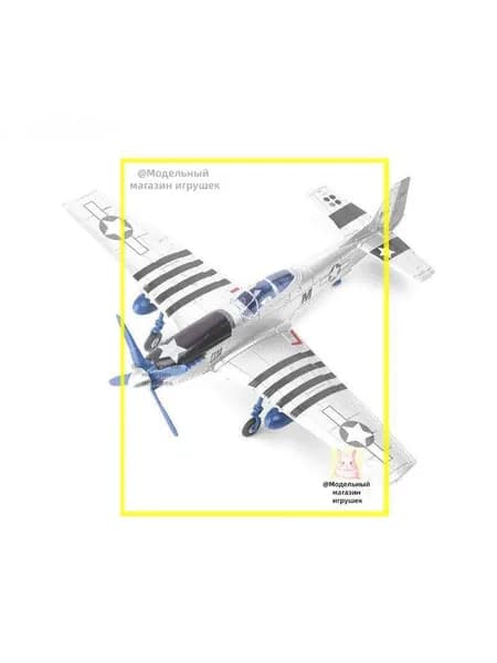Сборная модель самолета P-51 Mustang DIY Серебряный