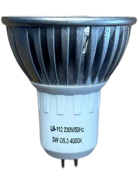 Лампочка, Цоколь:GU5.3, 3 Вт, Светодиодная, 1 шт.