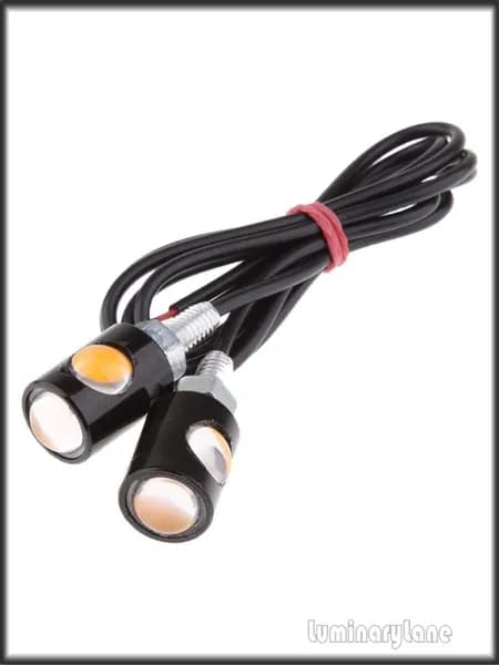 Поворотный сигнал для мотоцикла 12V, универсальный / янтарный LED .
