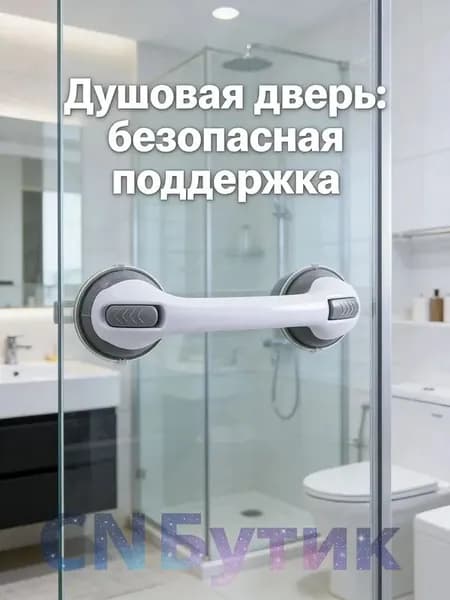 Универсальная ручка на присосках для ванной и душевой кабины, опорный держатель для пожилых и детей, легко устанавливается без инструментов.