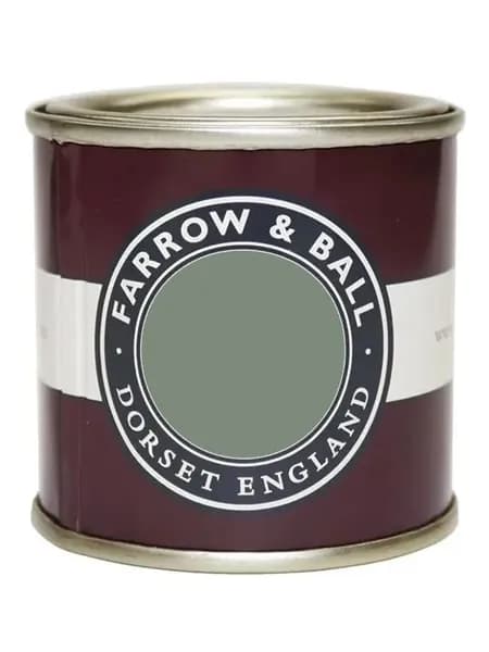 Краска для мебели и декора ультраматовая, меловая краска Farrow & Ball Estate Emulsion цвет 79 Card Room Green, 100 мл
