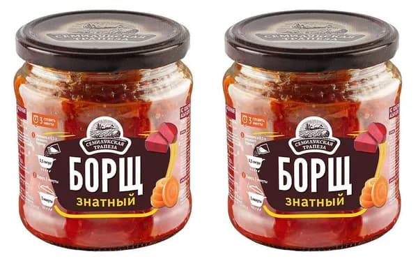 Семилукская трапеза Борщ Знатный, 460 г, 2 банки