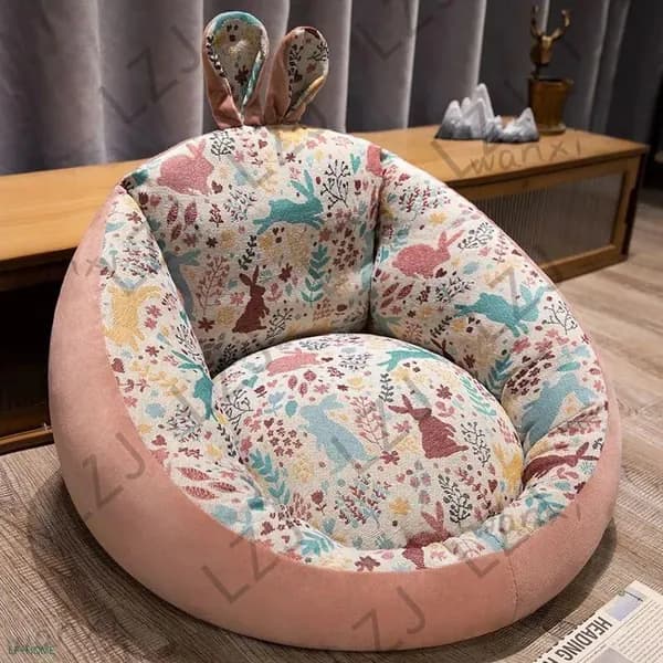 Прямой диван 55х50х50 см,розовый