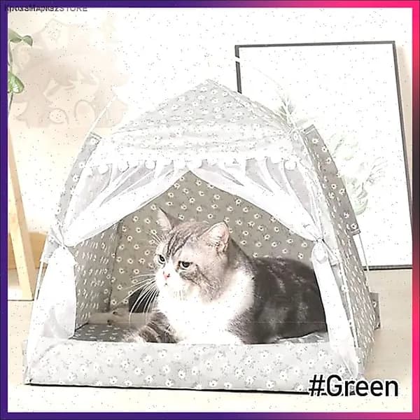 Домик-палатка для животных: кровать для собак и котов на все сезоны.