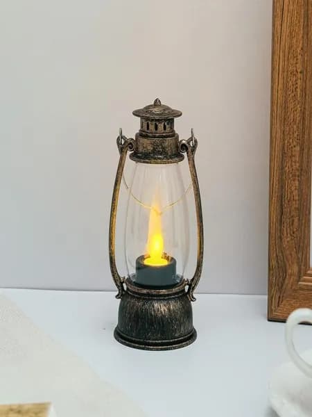 Ретро маленькая масляная лампа портативная керосиновая лампа pony lamp