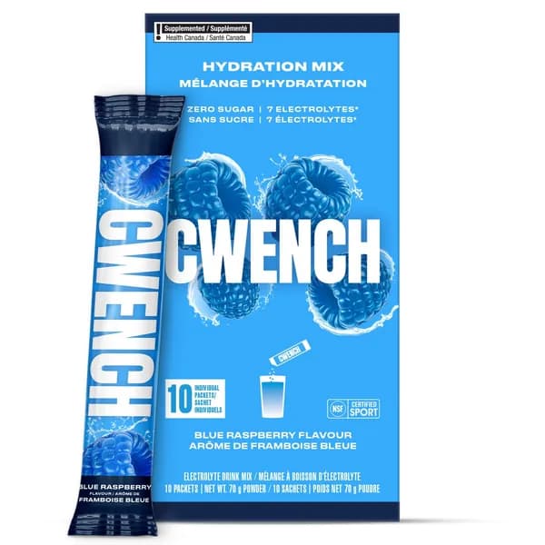 Изотоник Cwench Hydration Mix Blue Raspberry / 10 порций ежевика (Срок годности 05/2027)