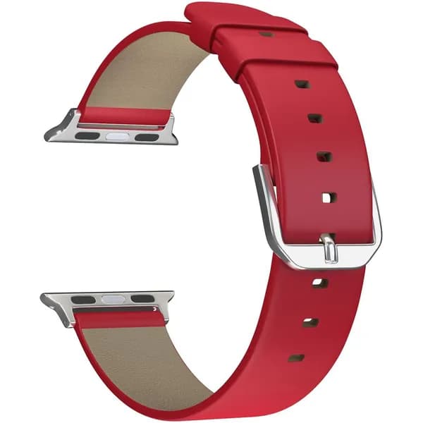 Кожаный ремешок LYAMBDA MINTAKA для Apple Watch 42/44/45/49/Ultra/Ultra2 mm DSP-14-44 красный