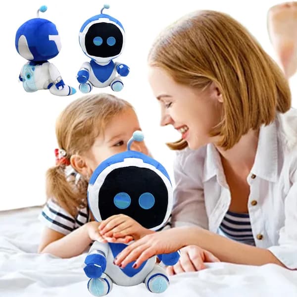 Плюшевая игрушка Astro Bot из игры Спасательный план , синяя, 30 см, короткий ворс, наполнитель ПП-хлопок