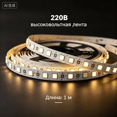 Светодиодная лента 10 Вт, IP20, Холодный белый, 1 шт