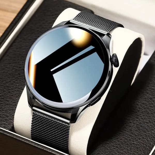 Смарт-часы, 44mm, 24 модели черного стального корпуса с цветным экраном премиум-класса 1.6.