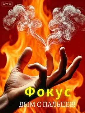 Фокус дым из пальцев ,Один корпус / Мгновенный белый дым