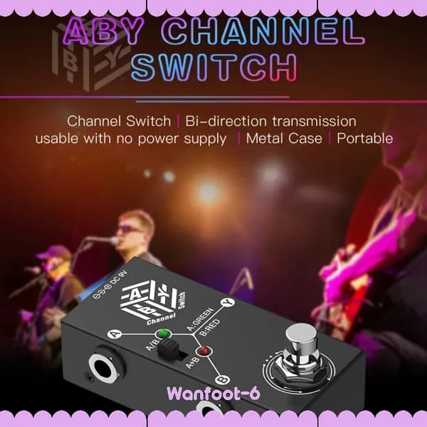 Педали для гитары, многофункциональный ABY Box, для музыкантов