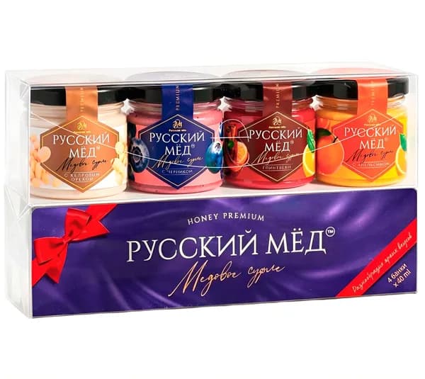 Подарочный набор ассорти "Русский мёд" 40мл (4шт)