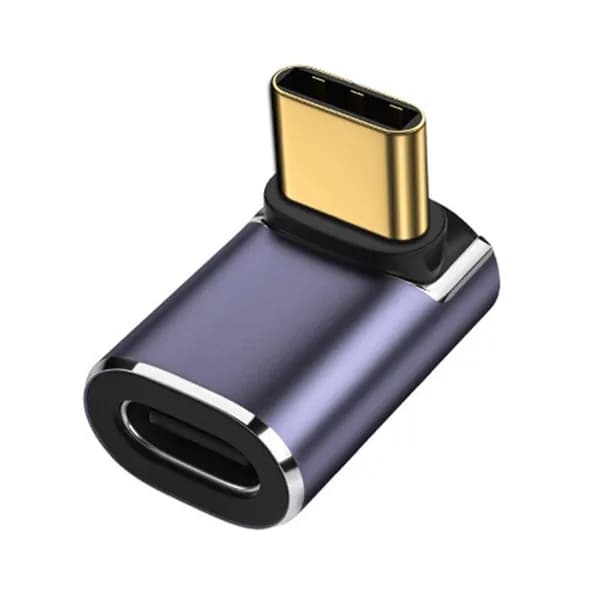 9824 Переходник Type-C (мама) на Type-C (папа) 40Gbps, угловой (горизонтальный)