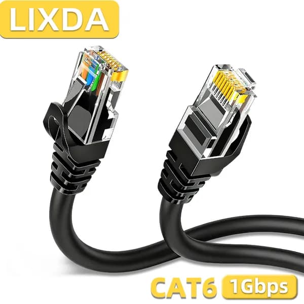 Кабель для интернет-соединения RJ-45/RJ-45, 0.2 м, черный матовый