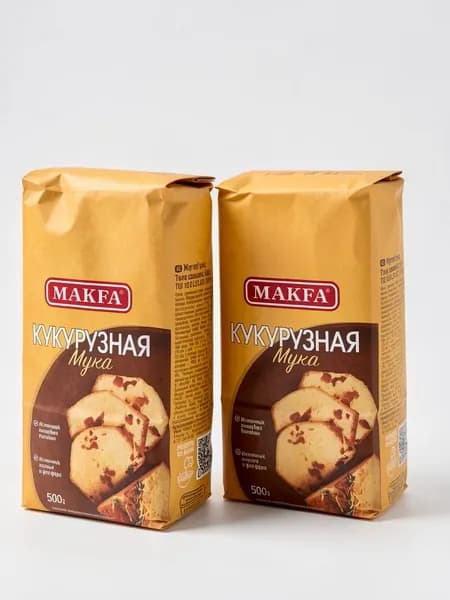 Мука кукурузная Makfa, 2 шт по 500 г