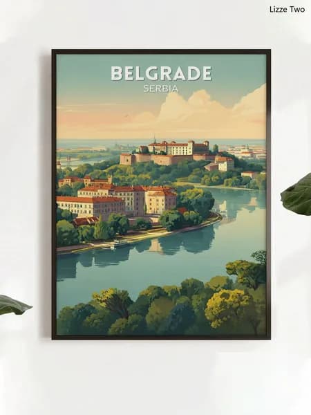 Постер "Белград", 40 см х 30 см