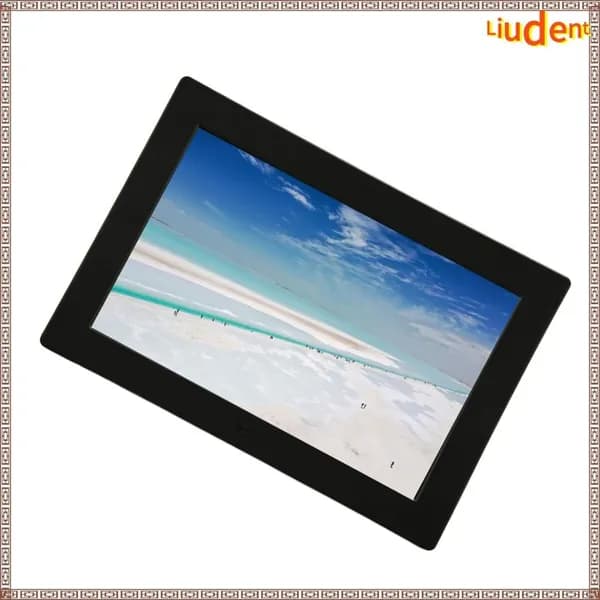 10 Inch Digital Photo Frame, Удобный обмен контентом и простая установка, для ежедневного использования дома Черный американский стандарт