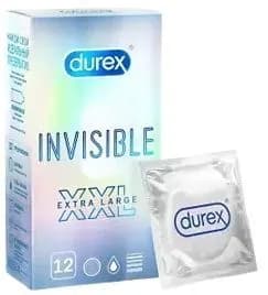 Дюрекс Invisible XXL, презервативы, 12 шт.