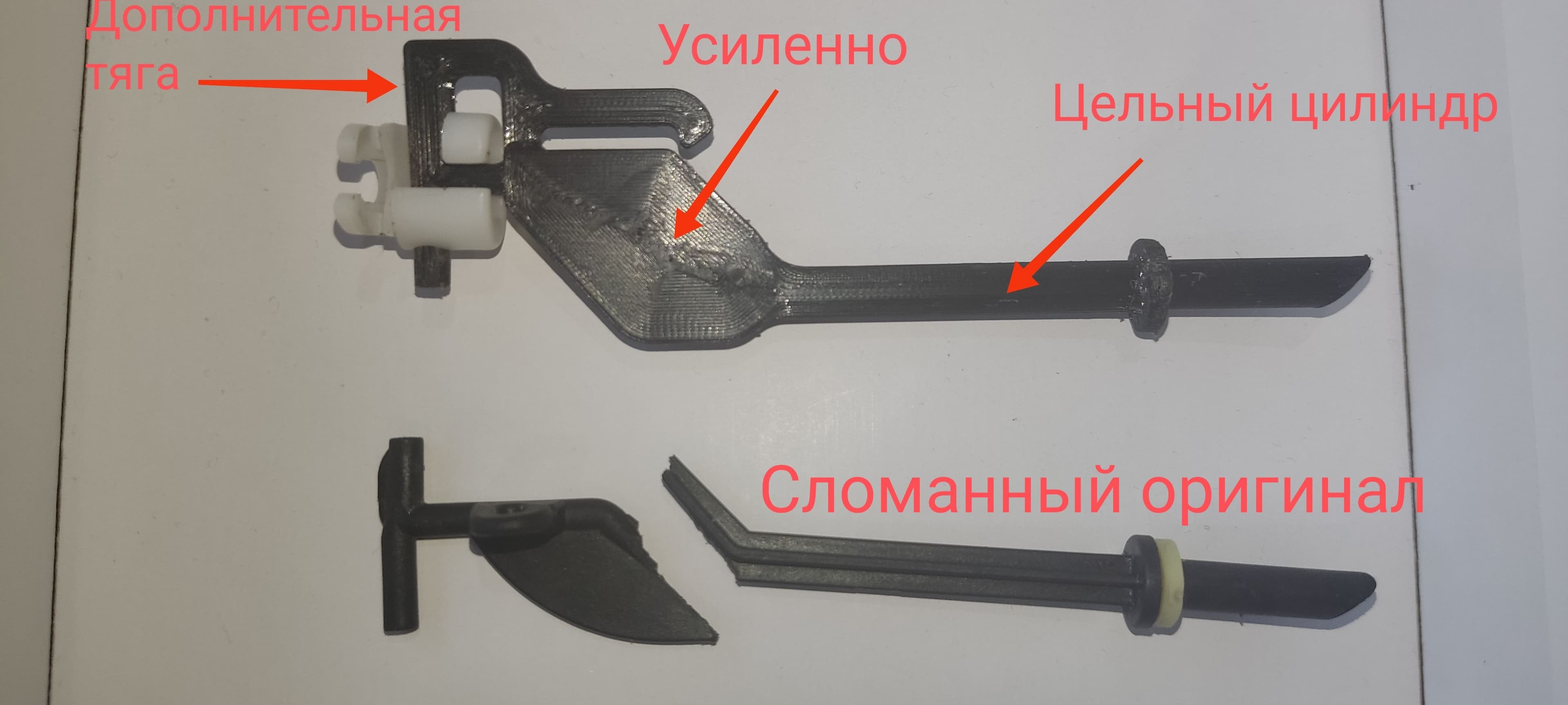 Усиленный шток лючка бензобака avensis