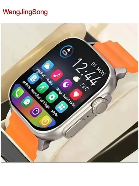 Смарт-часы, 49mm, Серия Ultra, мужские и женские спортивные часы для фитнеса на открытом воздухе, 2,09-дюймовый HD-экран, вызов по Bluetooth, синхронизация контактов, управление камерой, siri, мониторинг состояния здоровья, воспроизведение музыки