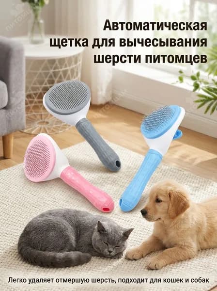 Пуходерка, расческа, дешеддер, чесалка для кошек, собак, животных