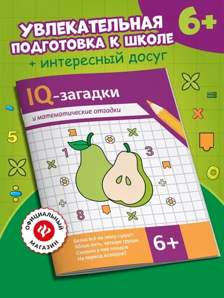IQ-загадки и математические отгадки: 6+. Головоломки для детей
