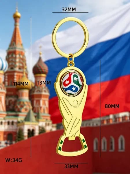 Открывашка для бутылок к Чемпионату мира, сувенир для болельщиков, многофункциональный брелок, привлекательный дизайн