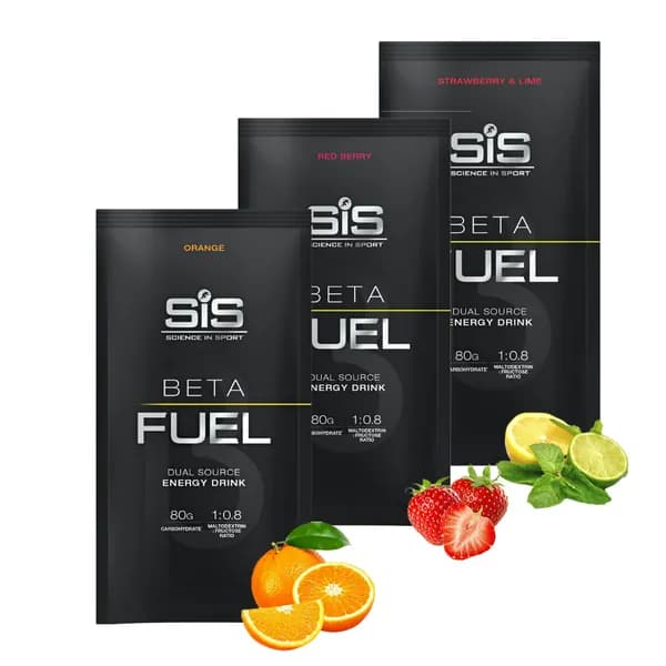 Напиток высокоуглеводный в порошке SIS POWDER BETA FUEL 80, Микс вкусов, 82 гр х 3 шт.