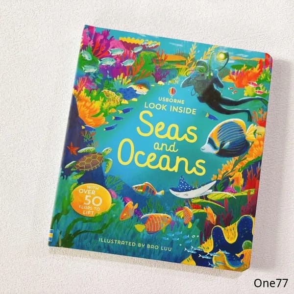 Look Inside Seas and Oceans Megan Cullis Познавательная книга о природе на английском языке