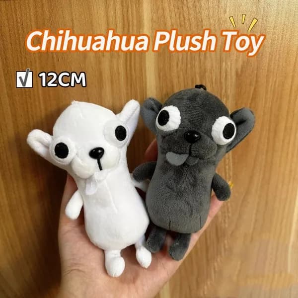 Мягкая игрушка Чихуахуа абстрактная забавная собака-мем, плюш + PP-хлопок