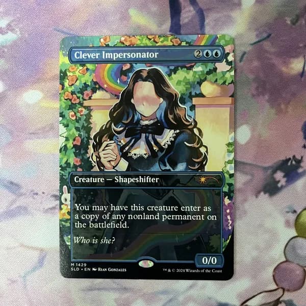 Кастомные прокси-карты высокого качества, MTG PROXY CARDS фойловые карты не, стандартный размер Brimaz, Clever Impersonator 1429