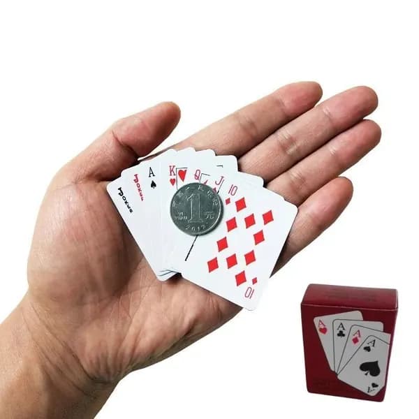 Игральные карты дорожные / мини 5,3х3,8 см