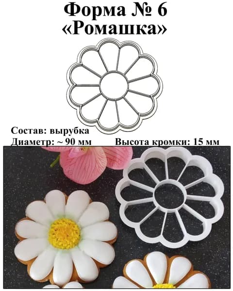 Форма для вырубки теста 1 шт
