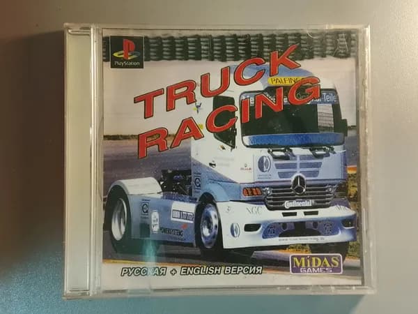 Диск с игрой для PlayStation 1: Truck Racing (PS1, Русская версия)