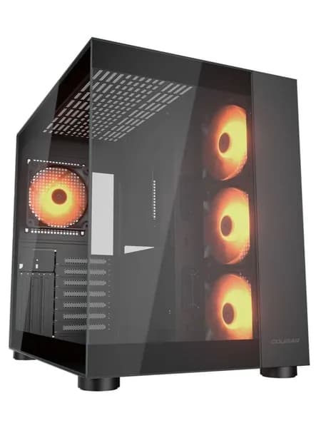 Компьютерный корпус Cougar FV150 RGB, ATX / Micro-ATX / Mini-ITX, USB Type-C, поддержка видеокарт до 400 мм, без блока питания