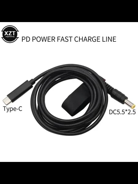 Кабель-адаптер PD2.0 Type-C на DC 5.5*2.5