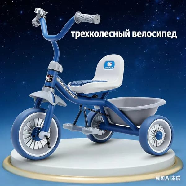 Детский велосипед маленький трехколесный велосипед