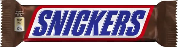 Батончик шоколадный SNICKERS с жар арахисом карамелью и нугой покр мол шок, 50,5г