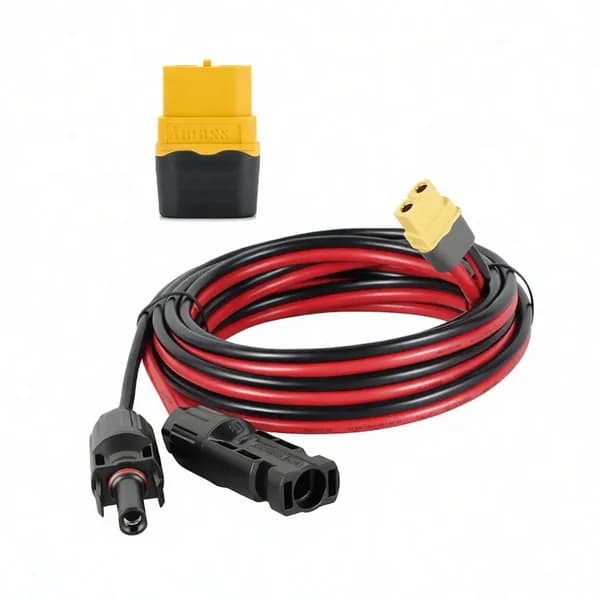Кабель для солнечной панели XT60 на MC4, 12AWG, провод для зарядки портативной зарядной станции, разъемы для кемпинга и туризма