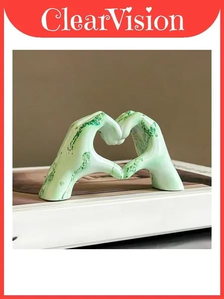hand heart декор с современным минималистским стилем для выпускного и корпоративного подарка ice green